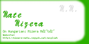 mate mizera business card